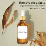 Amber Glass Dropper Bottles with Golden Caps - 24 Pack