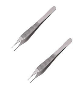 Adson Tissue Forceps - 2 Pcs, 1x2 Teeth