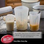 Flexible 2-Cup Silicone Measuring Cup with Ergonomic Grip