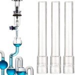 3-Piece Glass Stem Set for Laboratory Use