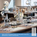 3-Piece Glass Stem Set for Laboratory Use