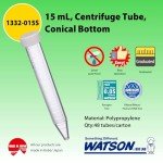 Watson Bio Lab 15mL Centrifuge Tubes, 48 Pack