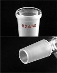 QWORK 500ml Lab Distillation Glass Bottle Flask