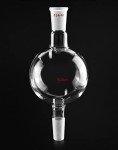 QWORK 500ml Lab Distillation Glass Bottle Flask