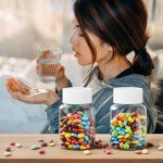 30-Pack Clear Plastic Pill Bottles with Caps