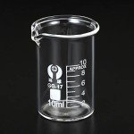 10ml Borosilicate Glass Beaker with Spout