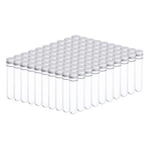 200Pcs 45ml Plastic Test Tubes with Caps
