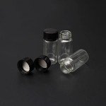 Jiuwu 10 Pack 5mL Glass Vials with Caps