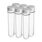 100ml Plastic Test Tubes with Screw Caps - 6pcs