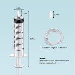30-Pack 5ml Sterile Plastic Syringes with Caps