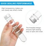 100ml Plastic Test Tubes with Screw Caps - 6pcs