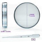 100 Sterile Petri Dishes with Lids & Pipettes