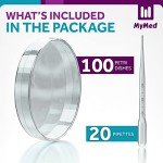 100 Sterile Petri Dishes with Lids & Pipettes