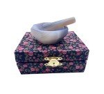 KOLAMOON 50mm Agate Mortar and Pestle Set