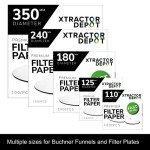 125mm Qualitative Lab Filter Paper – Pack of 100