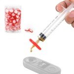 25mm PTFE Syringe Filters, 0.22μm Pore Size, 100 PCS