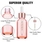 PrettyCare 4 Pack 1oz Glass Eye Dropper Bottles