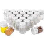 24PCS 5ml Clear Glass Vials with Caps