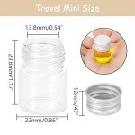 24PCS 5ml Clear Glass Vials with Caps