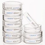 Labasics 10-Pack Glass Petri Dishes, 60x15 mm