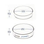 Labasics 10-Pack Glass Petri Dishes, 60x15 mm