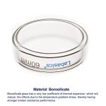 Labasics 10-Pack Glass Petri Dishes, 60x15 mm