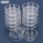 Labasics 10-Pack Glass Petri Dishes, 60x15 mm