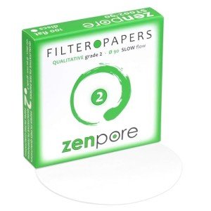 9 cm Qualitative Lab Filter Paper - 100 Discs