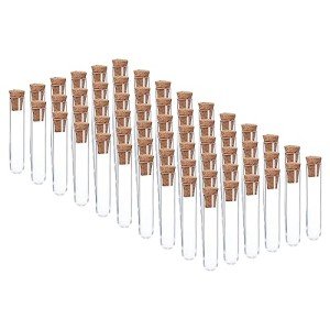 Patikil 3ml Clear Test Tubes with Cork Stoppers