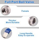DERNORD 1-1/2" Stainless Steel Ball Valve with Locking Handles