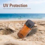 Amber Glass Vials 20ml with Caps - Pack of 20