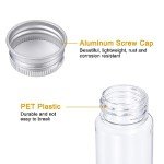 PATIKIL 40pcs 110ml Plastic Test Tubes with Caps