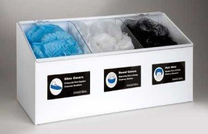 3-Compartment Hair, Beard, Shoe Cover Dispenser