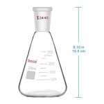 StonyLab 250ml Borosilicate Erlenmeyer Flask