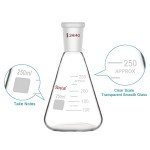 StonyLab 250ml Borosilicate Erlenmeyer Flask