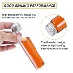 PATIKIL 40pcs 110ml Plastic Test Tubes with Caps