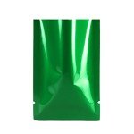 Glossy Green Mylar Foil Sample Bags - 100pcs