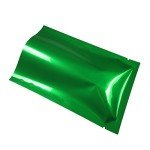 Glossy Green Mylar Foil Sample Bags - 100pcs