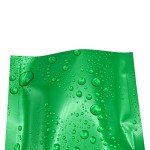Glossy Green Mylar Foil Sample Bags - 100pcs