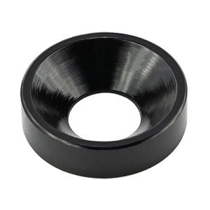 60PCS M5 Anodized Aluminum Countersunk Washers - Black