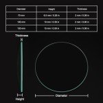 Labasics 10-Pack Watch Glass Covers, 70mm