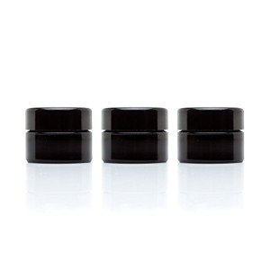 Classic Black Glass Jars - 10 ml Airtight Containers