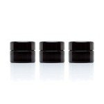 Classic Black Glass Jars - 10 ml Airtight Containers