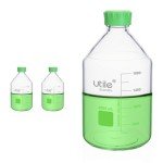 2-Pack 2000ml Lab Media Bottles - PP Material