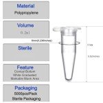 0.2ml Microcentrifuge Tubes – 5000 Pack