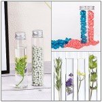 PATIKIL 40pcs 110ml Plastic Test Tubes with Caps