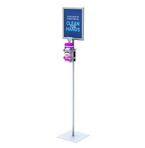Hand Sanitizer Wipes Dispenser Stand with Frame