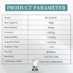Digital Analytical Balance 200g/0.001g Dual Display