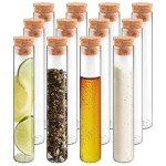 Glass Test Tubes with Cork Stopper - 12 Pack