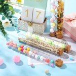100PCS Glass Test Tubes with Cork Stoppers